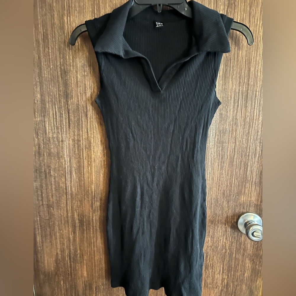 SHEIN women’s small black form fitting dress